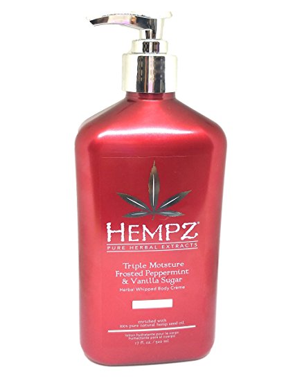 Hempz 2017 Triple Moisture Frosted Peppermint & Vanilla Sugar Body Creme - 17oz