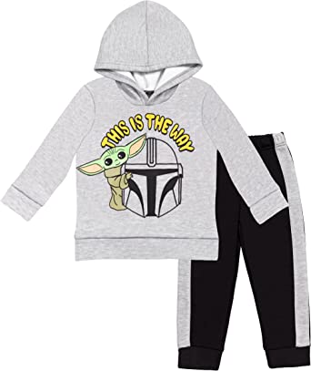 STAR WARS The Child Pullover Hoodie and Pants Outfit Set Infant to Big Kid