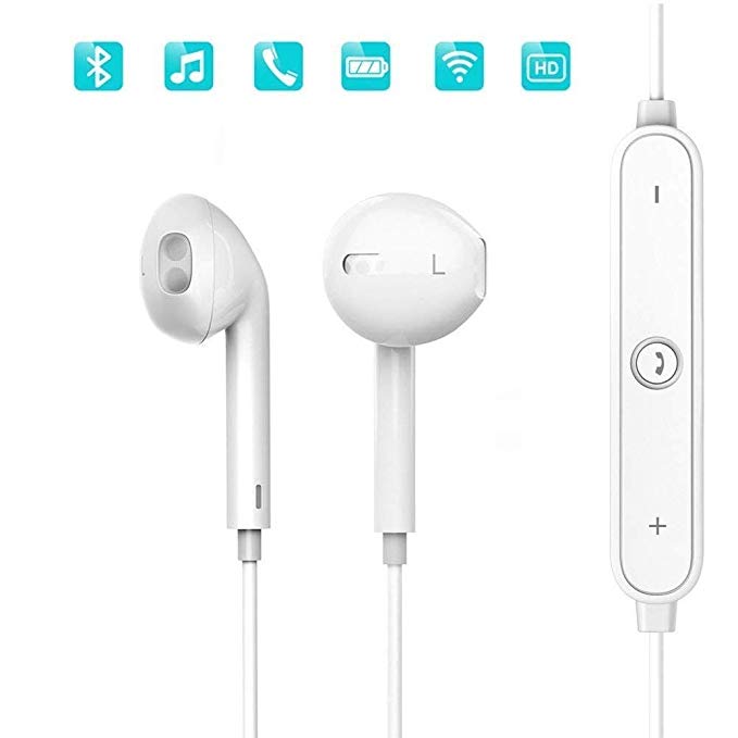 ZOYOL Bluetooth Headphones, Wireless Headphones, HD Stereo in Ear bluetooth Earbuds Sweatproof Sports Earphones Noise Cancelling Headsets with Mic for Gym Running Workout 6Hour for iPhone, Galaxy, etc