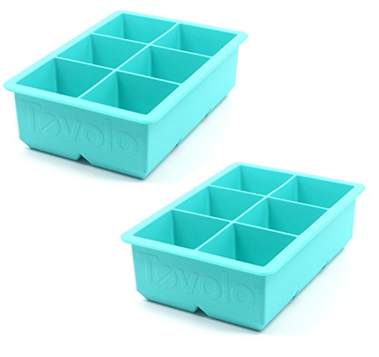 Tovolo King Cube Ice Tray, Robin Egg Blue, Set of 2