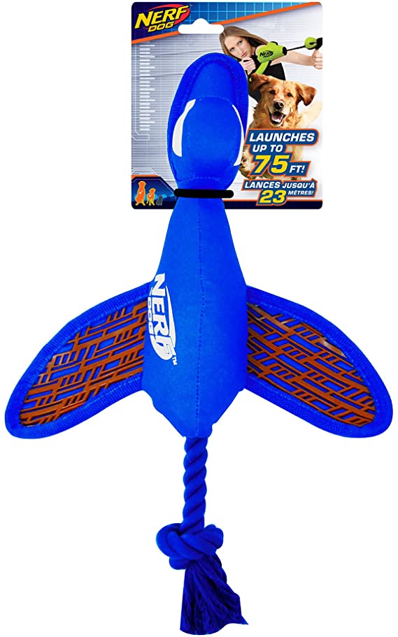 Nerf Dog Large Nylon Launching Duck with Interactive Design