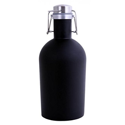 The ALCRAFT Beer Growler (Black) an attached swing top offers long-lasting freshness and ensures you're giving your beer the tender loving care it deserves. Enjoy 64 oz capicity of cold beer