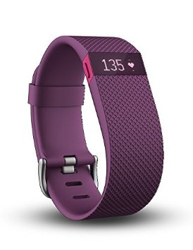 Fitbit Charge HR Wireless Activity Wristband Plum Small