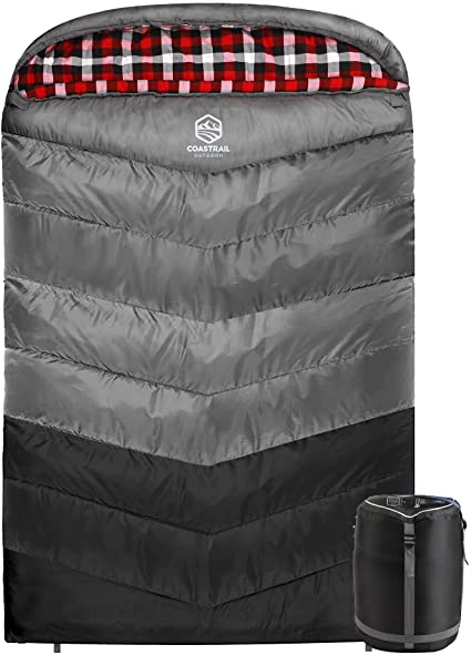 Double sleeping outlet bag compression sack