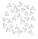 Beadaholique Clear Rubber Bullet Clutch Earring Safety Backs 144