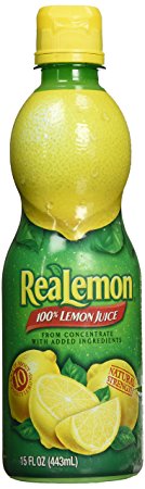 Realemon 100% Lemon Juice, 15 oz