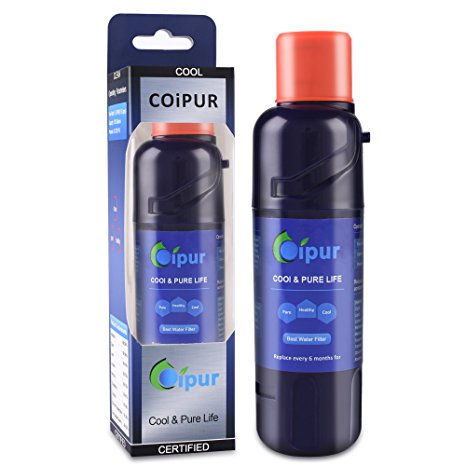 Coipur W10413645A Refrigerator Water Filter replacement for Whirlpool p6rfwb2 W10238154 PUR FILTER 2,EDR2RXD2， WQA Certified-1 Pack (blue) (Blue, 1)