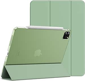 JETech Case for iPad Pro 11 Inch, 2022/2021/2020 Model, Slim Stand Hard Back Shell Smart Cover with Auto Wake/Sleep (Matcha Green)