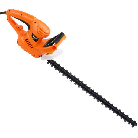 VonHaus 550W Electric Hedge Trimmer  Cutter with 61cm 24 inch Blade  Blade Cover and 10m Cable Free 2 Year Warranty