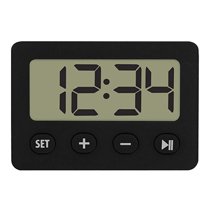 La Crosse Technology 60.2014.01 Digital Timer with Alarm and Stopwatch, Black