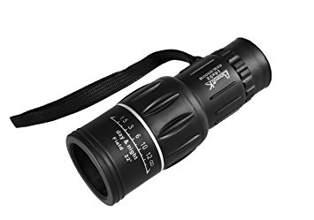 AmandaK® Super Clear 16x52 Dual Focus Optics Zoom Monocular Telescope, For Birds/Wildlife/Hunting/CampingHiking/Tourism/Armoring 66m/ 8000m