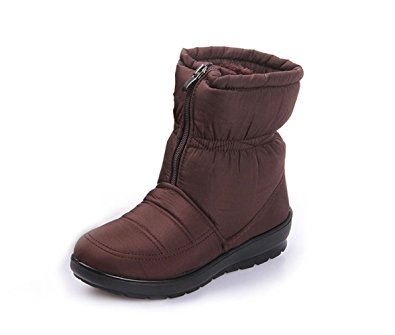 Gaatpot Waterproof Snow Boots, Women's Men's Winter Warm outdoor Boots With soft Fur Non-slip Ankle Short Boots