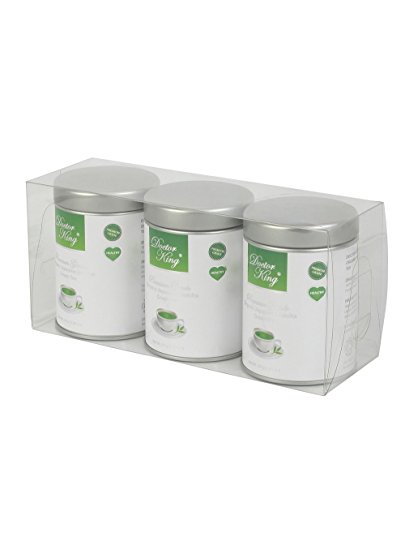 3 PACK of DOCTOR KING Organic Japanese Matcha Green Tea | Premium Grade | Net Wt. 30 g x 3 (Total 90g)