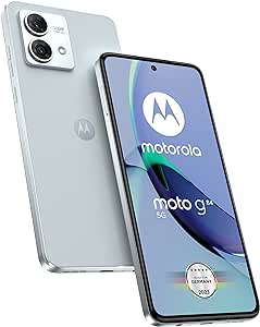 Motorola Moto g84 5G (6.5 inch (16.5 cm) FHD  Display, 50 MP Dual Camera, 12/256 GB, 5000 mAh, Android 13) Glacier Blue, includes Protective Cover and Car Adaptor