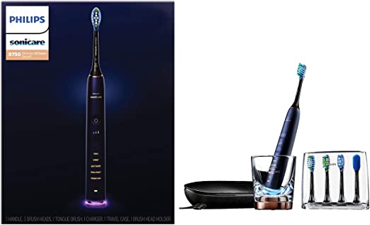 Philips Sonicare DiamondClean Smart Lunar Blue 9750 Electric, Rechargeable toothbrush, Hx9954/64, 0.985 kilogram