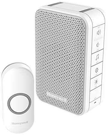 Honeywell DC313NHGBS 3 Series Plug in doorbell with Additional Portable Unit, White