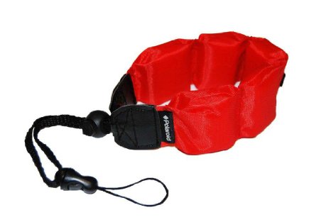 Polaroid Floating Wrist Strap Red for Underwater Waterproof Cameras/ Camcorders Housings