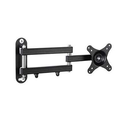 Suptek Articulating Arm TV LCD Monitor Wall Mount, Full Motion Tilt Swivel and Rotate for Most 15" 17" 19" 20" 22" 23" 24" 26" 27" LED TV Flat Panel Screen with VESA 100, 75 LCD Displays MA2720