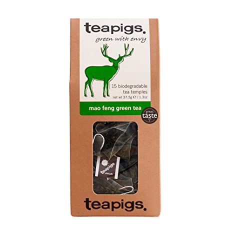 Teapigs Mao Feng Green Tea Tea Made With Whole Leaves (1 Pack of 15 Tea Bags) (506)