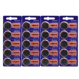 Sony CR2016 3 Volt Lithium Manganese Dioxide Batteries Genuine Sony Blister Packaging 20 Pieces