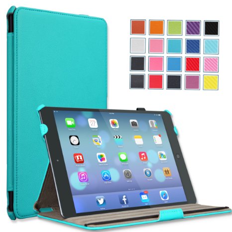 MoKo Apple iPad Air Cover Case - Slim-Fit Case with Stand for iPad Air  iPad 5 5th Gen Tablet Light BLUE With Smart Cover Auto Wake  Sleep