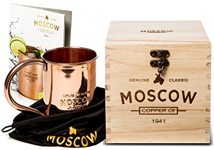Moscow Copper Company - 100% Pure Copper 16 Oz Mule Mugs - Drink From the Original Copper Mug That Started the Moscow Mule Revolution.