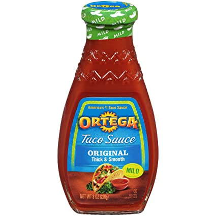Ortega Taco Sauce, Mild, 8 oz