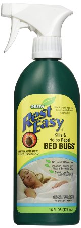 Green Rest Easy Bed Bug Spray, 16 oz. Spray Bottle (2-PACK)