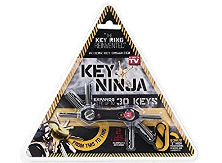 Key Ninja - Organize up to 30 keys, dual LED lights, built in bottle opener
