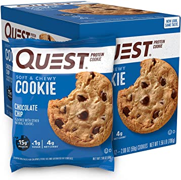 Chocolate Chip Protein Cookie, Keto Friendly, High Protein, Low Carb, Soy Free, 12 Count"Packaging May Vary" (Best Choice)
