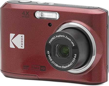 Kodak PIXPRO FZ45 1/2.3" Appareil-photo compact 16 MP CMOS 4608 x 3456 pixels Rouge