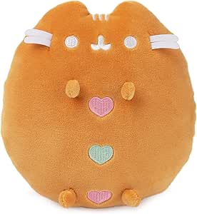 GUND Pusheen Gingerbread Squisheen, Stuffed Animal for Ages 8 and Up, Brown/White, 6”