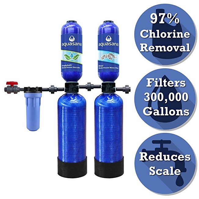 Rhino Series 5-Stage 300,000 Gal. Whole House Water Filtration System with Simply Soft Salt-Free Water Softener