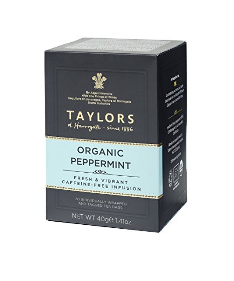 Taylors of Harrogate Organic Peppermint Herbal Tea, 20 Teabags