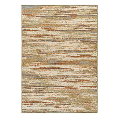 Superior Striped Ashford Area Rug, 3' x 5', Rust