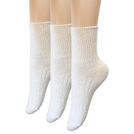 Oureamod Women Wool and Cotton Blend Crew Winter Socks 3 Pack 5 Pack