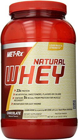 MET-Rx Natural Whey Chocolate, 2 pound