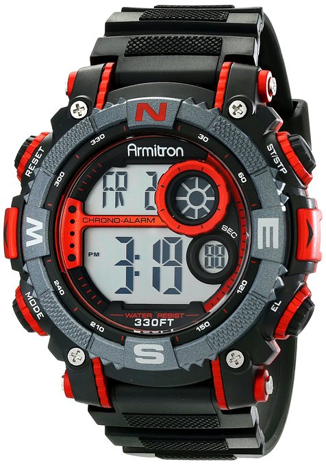 Armitron Sport Men's 40/8284 Digital Chronograph Resin Strap Watch