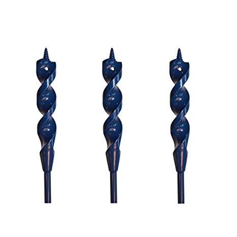 [Contractor 3-Pack] 72"x 3/4" EZ FISH Flexible Installer Drill Bit for installing Recessed Lighting, In-Ceiling Speakers, etc. - Makes fishing cables quick and easy!