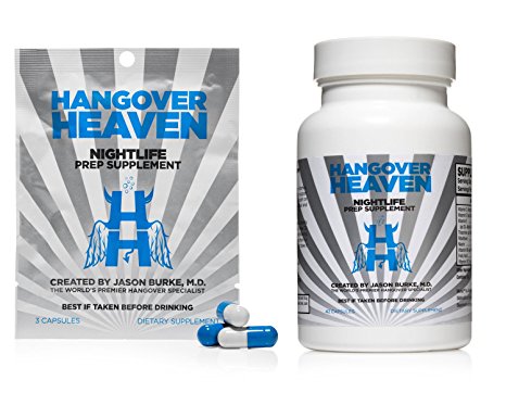 Hangover Heaven Nightlife Prep Supplement - Physician Formulated with Ultra Premium Ingredients (Bottle   1 Packet)