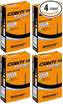 Continental Race 28" 700x20-25c Inner Tubes - 60mm Presta Valve (Pack of 4 Tubes)