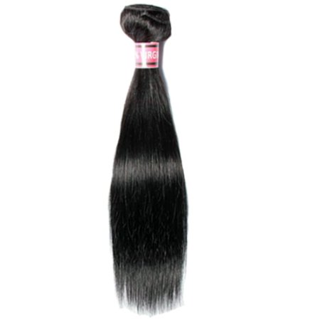 Rabake Grade 7A Unprocessed Brazilian Virgin Straight Hair Extension Weaves 1 Bundles Deals 100% Unprocessed Human Hair Products Natural Black 100g/pc Size 28 Inches