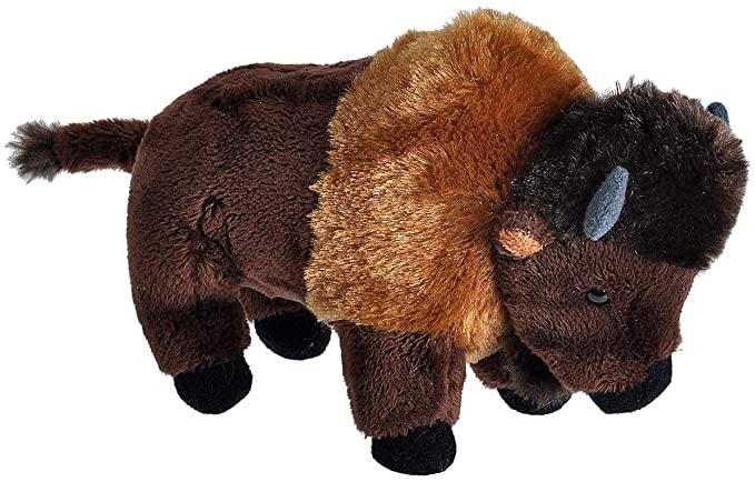 Wild Republic Wild Calls Bison Plush, Stuffed Animal, Plush Toy, Kids Gifts, 7.5"