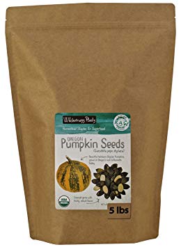 Wilderness Poets Oregon Pumpkin Seeds - Organic, Raw, Heirloom - Bulk Pumpkin Seeds - 5 lb (80 oz)