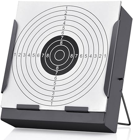Greenmall 14 * 14cm Target Holder   100 Targets Air Rifle Pellet Trap Shooting Airsoft Target