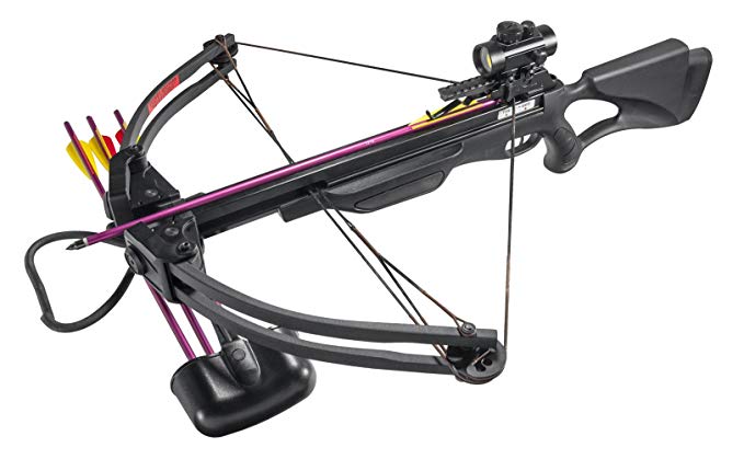 XGear 175lbs 285fps Crossbow Archery Bow Hunting Equipment with Scope, Quiver and Arrows