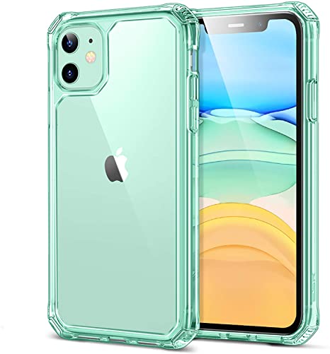 ESR Air Armor Case Compatible with iPhone 11 [Shock-Absorbing] [Scratch-Resistant] [Military Grade Protection] Hard PC   Flexible TPU Frame, for 6.1-Inch, Mint Green