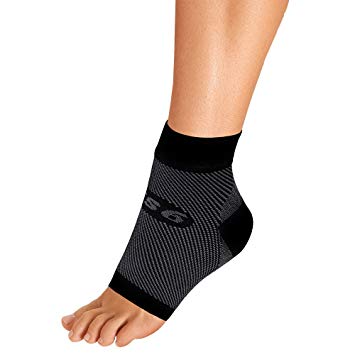 OrthoSleeve FS6 Foot Bracing Single Sleeve Treats Plantar Fasciitis, Achilles Tendonitis and relieves Heel Pain in a Soft, Moisture-Wicking Fabric