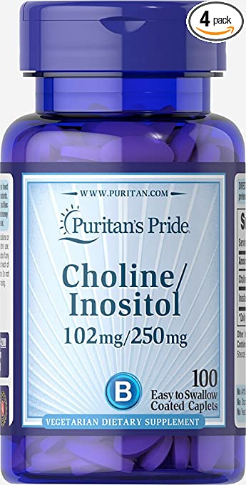 Puritan's Pride Choline Bitartrate Inositol-100 Caplets