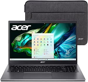 Acer Aspire 5 15 Slim Laptop | 15.6" FHD 1920x1080 IPS Touch | Intel Core i5-13420H | Intel UHD Graphics | 16GB LPDDR5 | 512GB Gen 4 SSD | Wi-Fi 6 | Backlit KB | Protective Sleeve| A515-58PT-50UJ